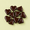 Chocolade hartjes puur (9 stuks)