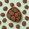 Chocolade abrikozen melk op een schaaltje