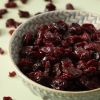 Cranberry's half (bio) gezoet van dichtbij