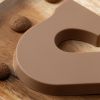 Chocoladeletter S karamel / toffee (200 gram) van dichtbij