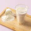 Whey proteïne milkshake vanille met glas