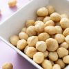 Macadamia noten gebrand ongezouten (bio) in schaaltje