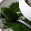 Chlorella poeder (bio) van dichtbij