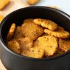 Close-up van moon crackers sojabonen