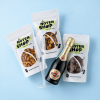 Inhoud luxe kerst geschenkdoos met noten, chocolade en prosecco 