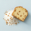 Bitterkoekjes cakemix met los meel een een plak cake