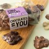 Chocolates For You gemengde pindarotsjes in transparante verpakking