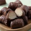 Chocolade kokos rotsjes binnenkant