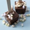Chocolade lepels melk met marsmallows