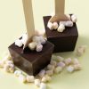 Chocolade lepels puur met marshmallows