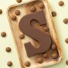 Chocoladeletter S melk (bio) 200 gram met kruidnoten