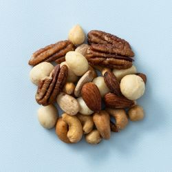 Macadamia notenmix gebrand gezouten