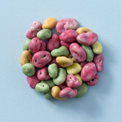 Chocolade rozijnen gekleurd