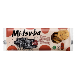 Mitsuba Black sesame crispy rice crackers (100 gram)