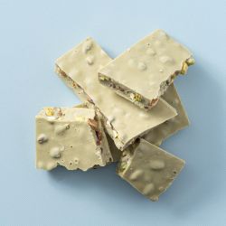 Chocolade pistachenoten breekplaat wit (brokken)