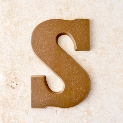 Chocoladeletter S melk doodle (200 gram)