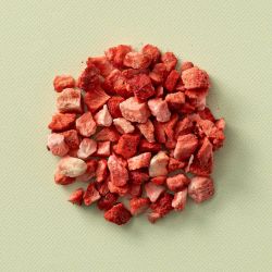 Gevriesdroogde aardbei blokjes