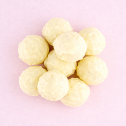 Ganache kogels wit / champagne