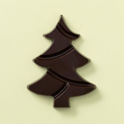 Chocolade kerstboom puur voorzijde