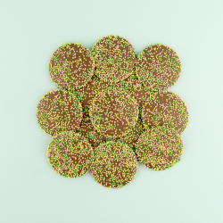 Chocolade flikken pasen in een cirkel