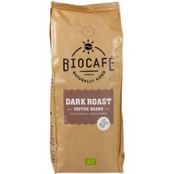 Biocafé dark roast gebrande koffiebonen (1000 gram)