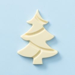 Chocolade kerstboom wit