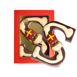 Luxe Chocoladeletter S Puur (200 gram)