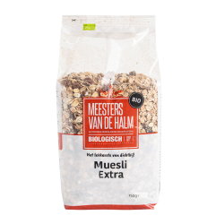 De Halm Muesli extra (bio) 750 gram