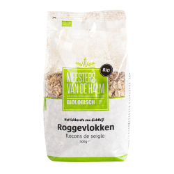 De Halm Roggevlokken (bio) 500 gram