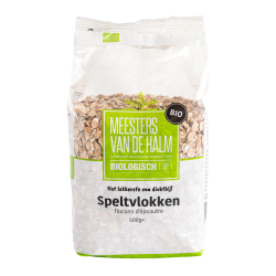 De Halm Speltvlokken (bio) 500 gram