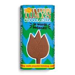 Tony's Chocolonely Je Wordt Bedankt! Amandel Kletskop (180 gram)