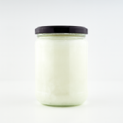 Kokosolie geurloos 500 ml in een glazen pot