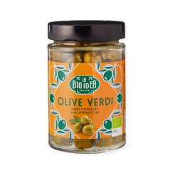 La Bio Idea Pitloze groene olijven glazen pot 165 gram