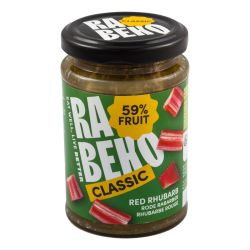 Rabeko rode rabarber jam classic 230 gram