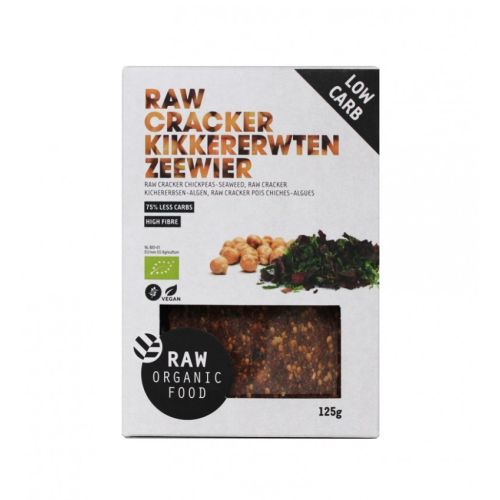 Raw Organic Food Cracker Kikkererwten Zeewier Raw Bio