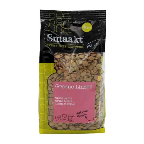 Smaakt Groene Linzen Bio (400 gr)