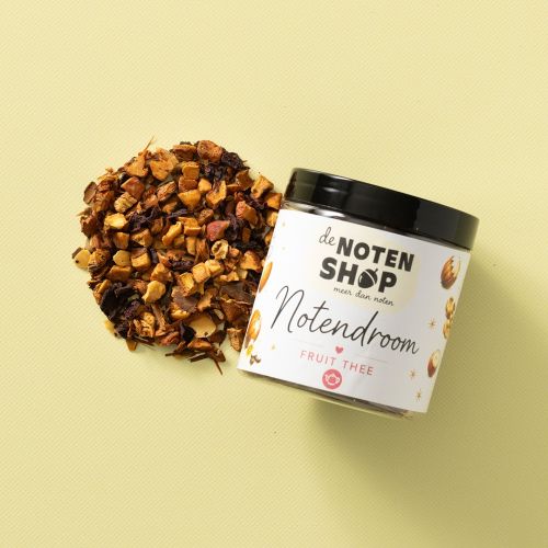 Notendroom (fruit thee) 50 gram in pot met losse fruitmelange Notendroom (fruit thee) 50 gram in pot met losse fruitmelange