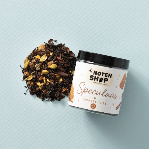 Speculaas thee (zwarte thee) 50 gram in pot met losse melange Speculaas thee (zwarte thee) 50 gram in pot met losse melange