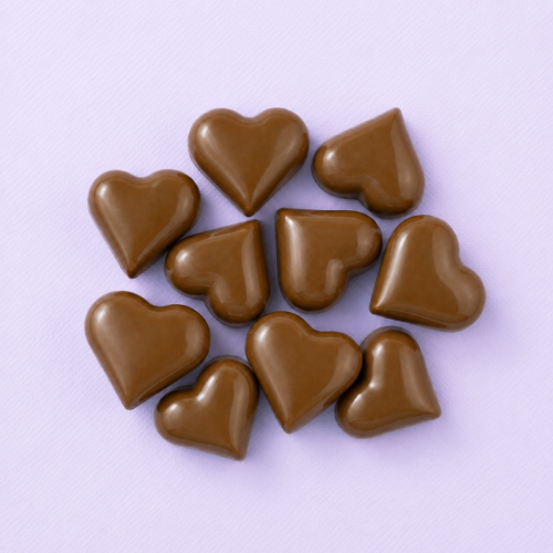 Chocolade hartjes melk (9 stuks) Chocolade hartjes melk (9 stuks)