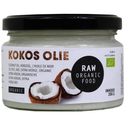 monteren Wijden Luchtvaart Kokosolie Extra Virgin Raw Bio (200 gr) van Raw Organic Food kopen |  DeNotenshop.be