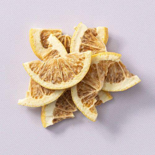 Gevriesdroogde citroen schijfjes