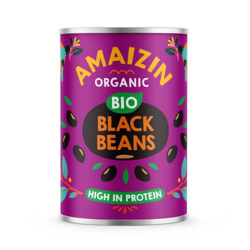 Amaizin zwarte bonen (bio) 400 gram Amaizin zwarte bonen (bio) 400 gram