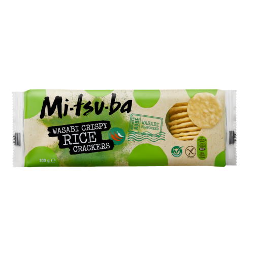 Mitsuba Wasabi crispy rise crackers 100 gram