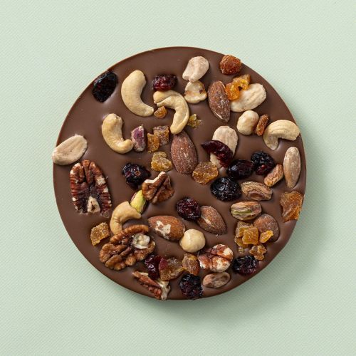 Choco rondo melk / noten & fruit bovenaanzicht