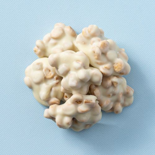 Cookie caramel rotsjes wit in een cirkel