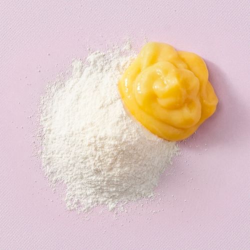 Roompoeder gele room 