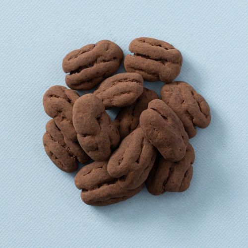 Chocolade pecan/truffel in een cirkel