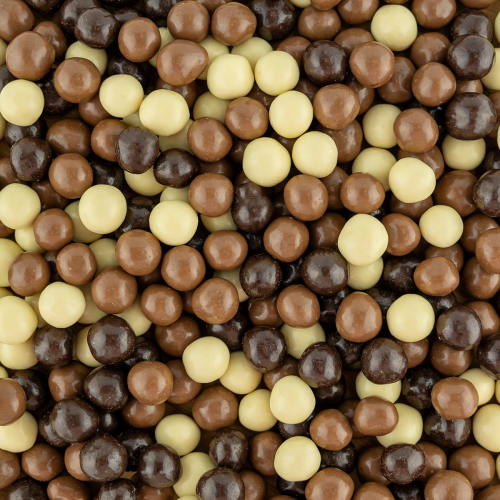 Chocolade rijstballen gemengd