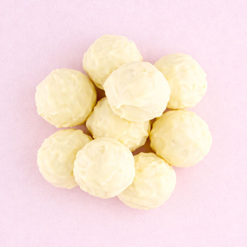 Ganache kogels wit / champagne