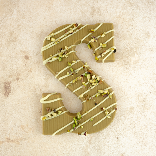 Chocoladeletter S pistache (200 gram)